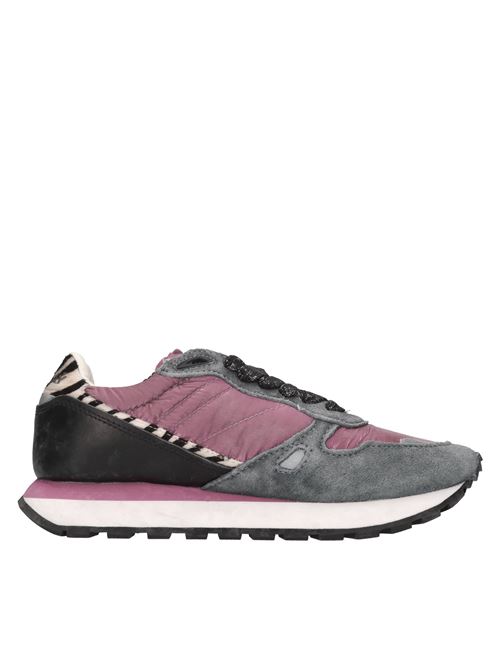 Sneakers in pelle e tessuto MONO WAY | RUNNER 25 WROSSO-BLU-NERO-ZEBRA